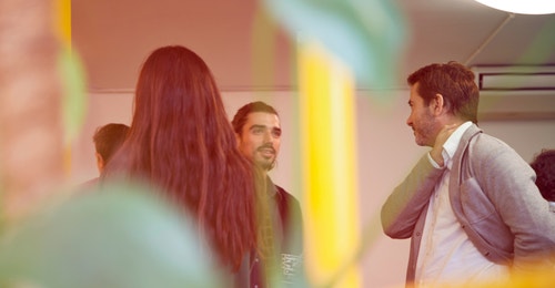 Group of people networking