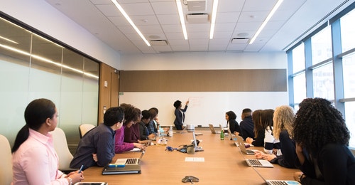 A group in a boardroom