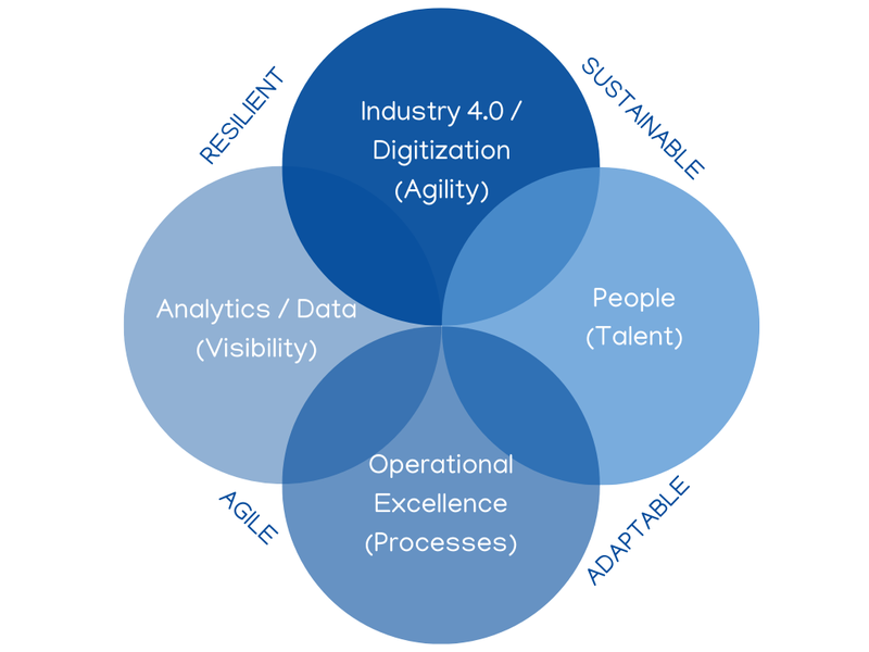 An infographic displaying the four areas of focus for CSCI