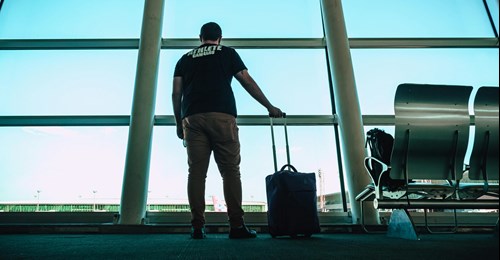 Person at airport