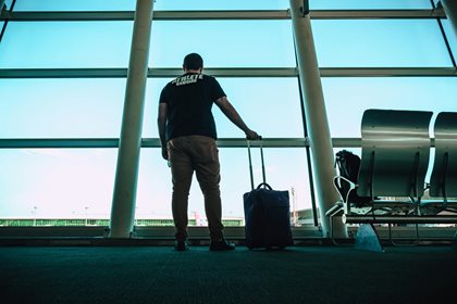 Person at airport