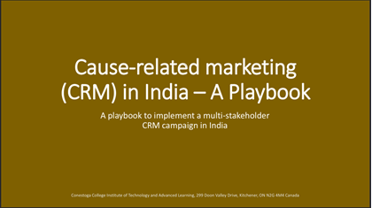 Cover for a playbook for marketing professionals to implement a multi-stakeholder CRM campaign in India 