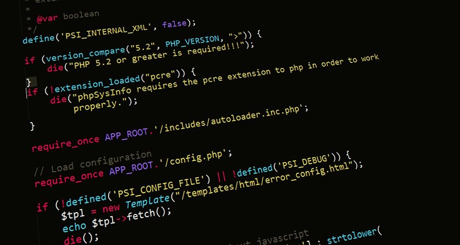 Code being shown on a computer Code being shown on a computer