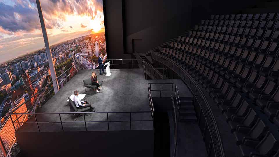 Streaming Studio für digitale Events im Imax