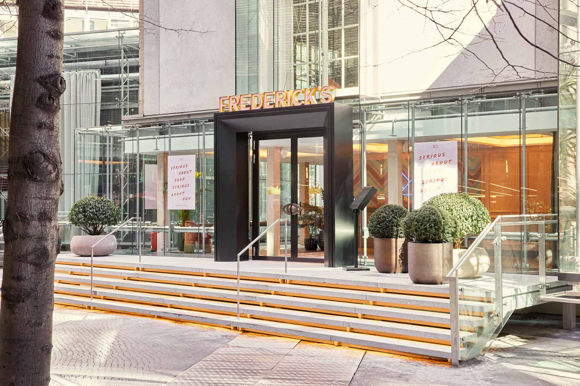 Entrance Restaurant Frederick's at the Center