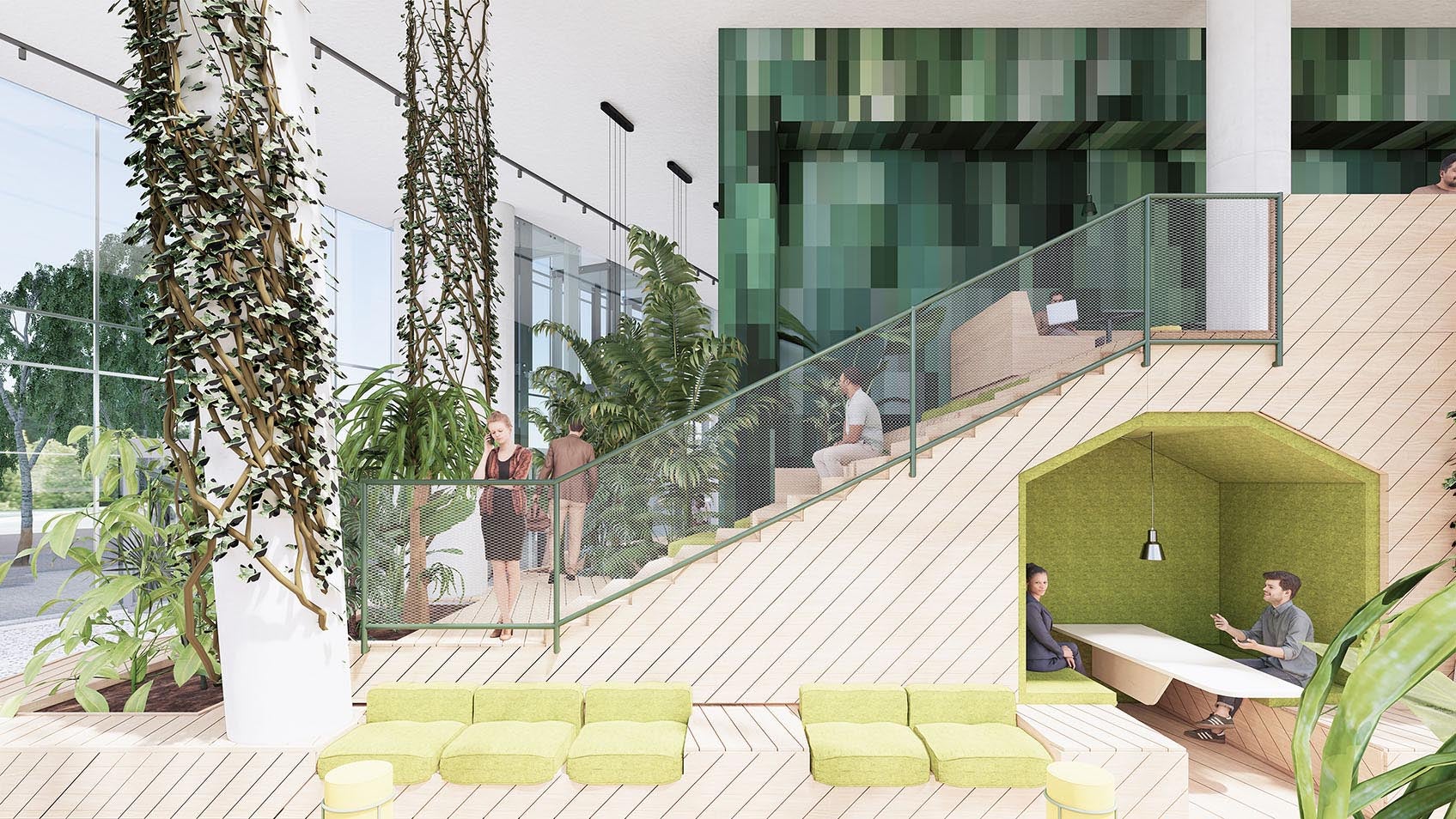 Neue Lobbies im Sony Center am Potsdamer Platz 